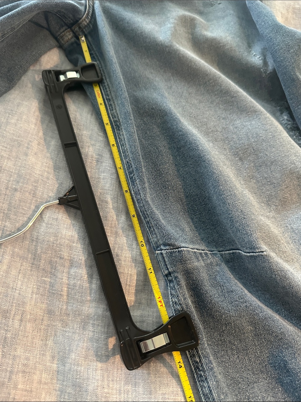 Wide Leg Distressed Blue Denim Jeans - n:philanthropy - Picture 10 of 12